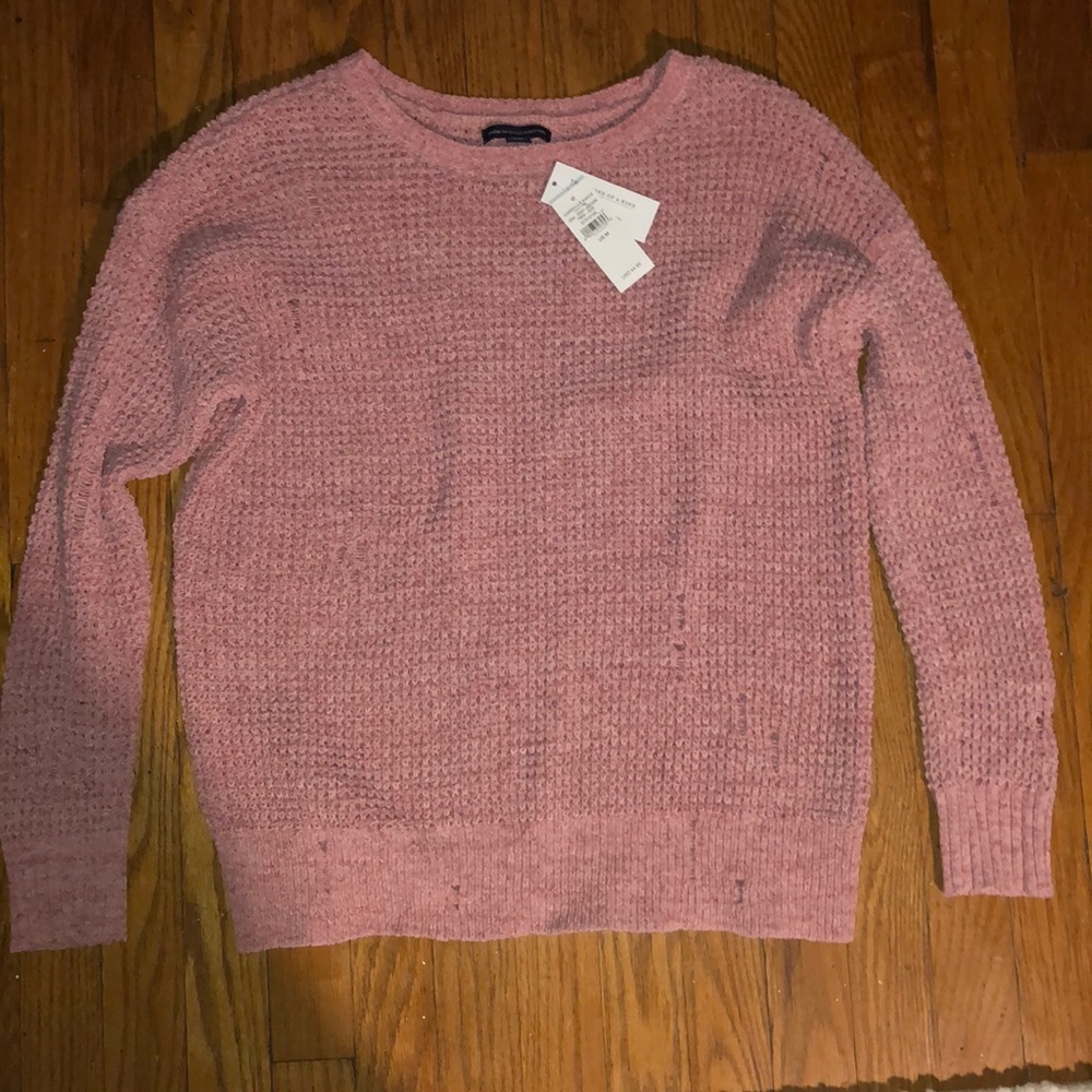 American Eagle Distressed Chenille Sweater